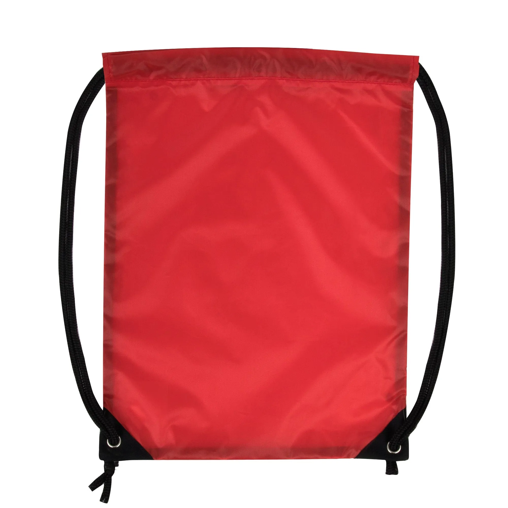 18 Inch Basic Drawstring Gym Bag - Red