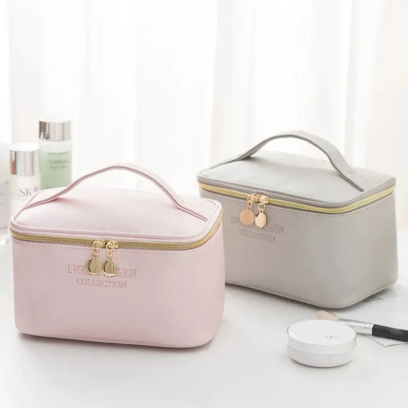 3 PIECES PU TRAVEL COSMETIC BAG