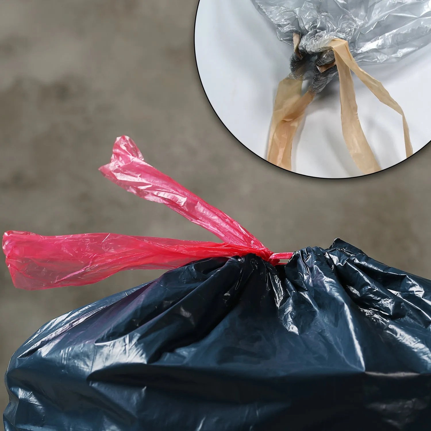 9252 1Rolls Garbage Bags/Dustbin Bags/Trash Bags 45x50Cm