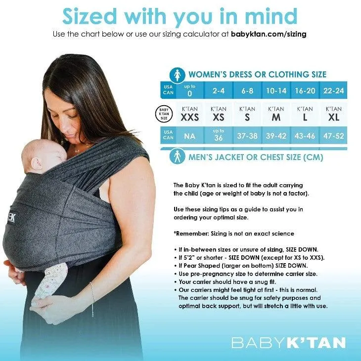 Baby K'tan Active Yoga - Heather Black