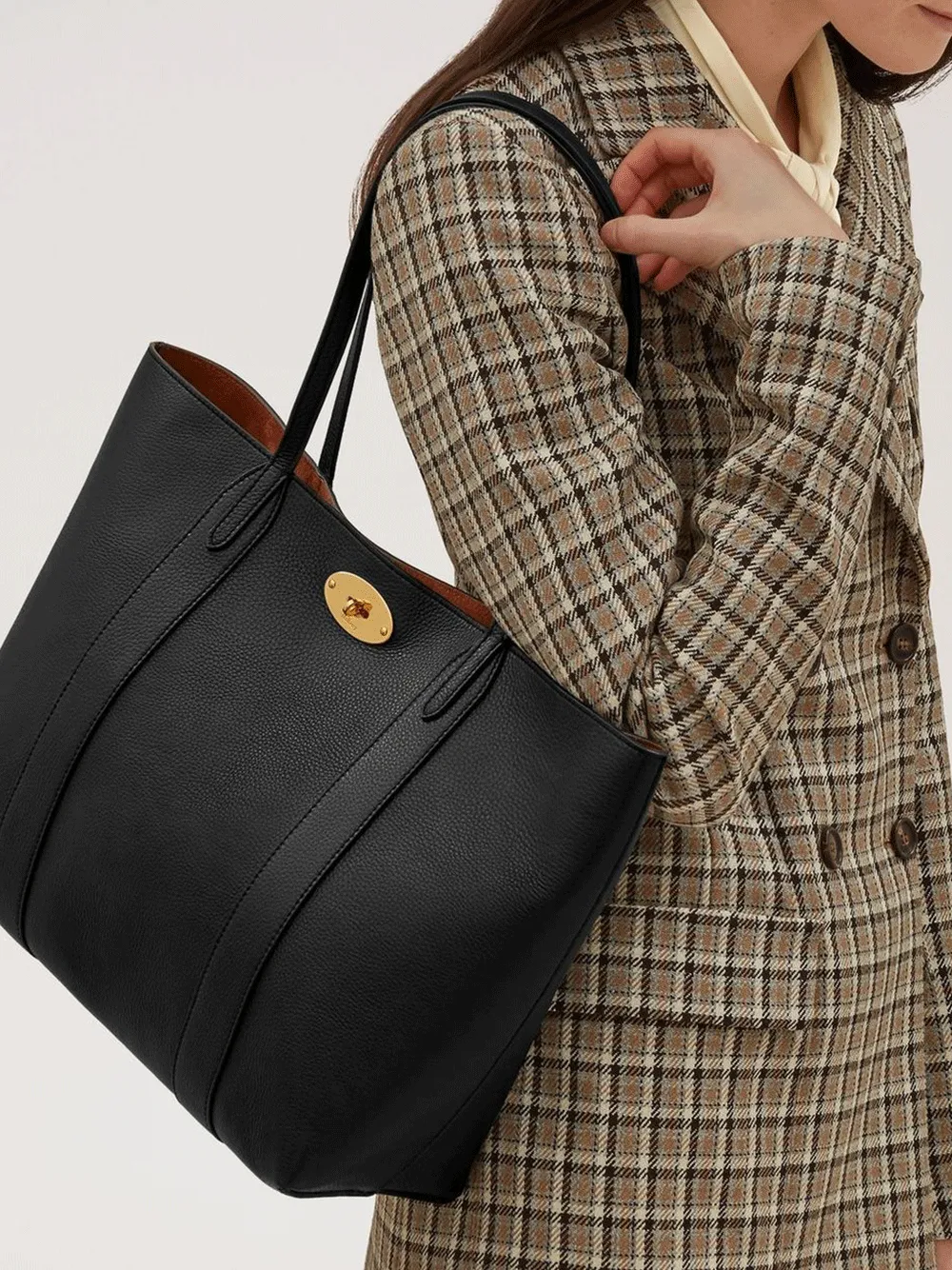 Bayswater Tote Small Classic Grain (Black)