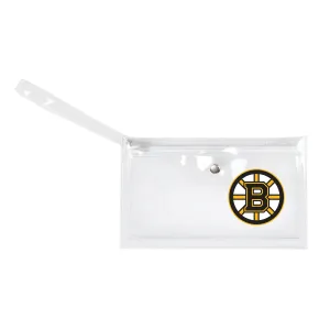 Boston Bruins Clear Ticket Wristlet