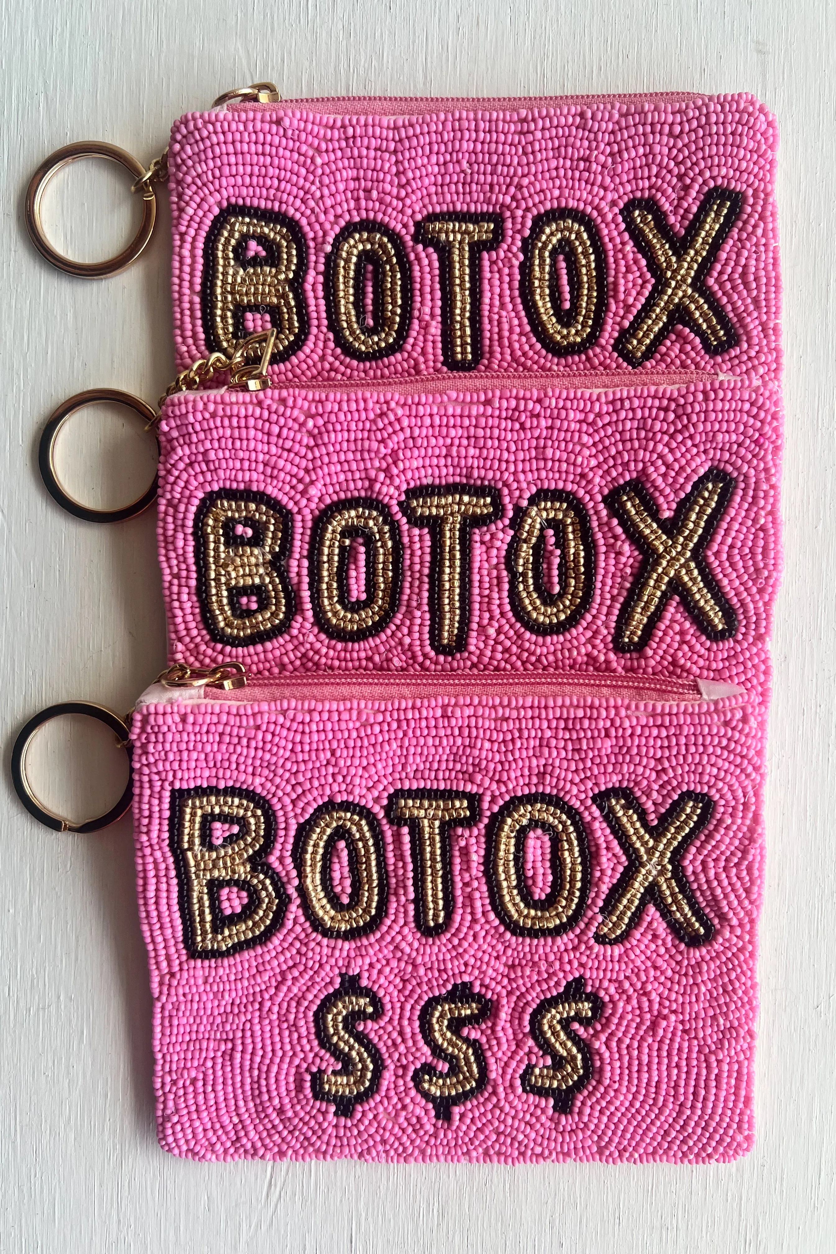 BOTOX $$$ BEADED COIN PURSE