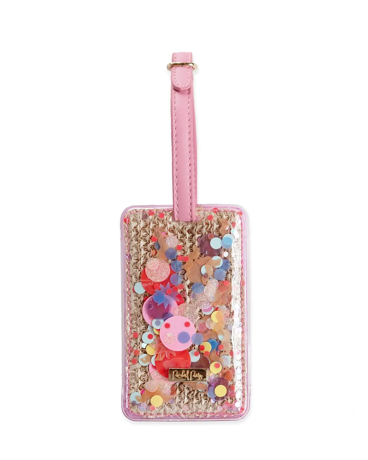 Bring On The Fun Woven Confetti Luggage Tag