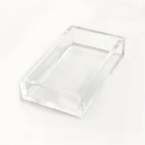 Caspari Acrylic Clear Guest Towel Holder