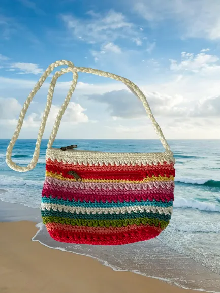 Croft & Barrow Crochet Rainbow Purse