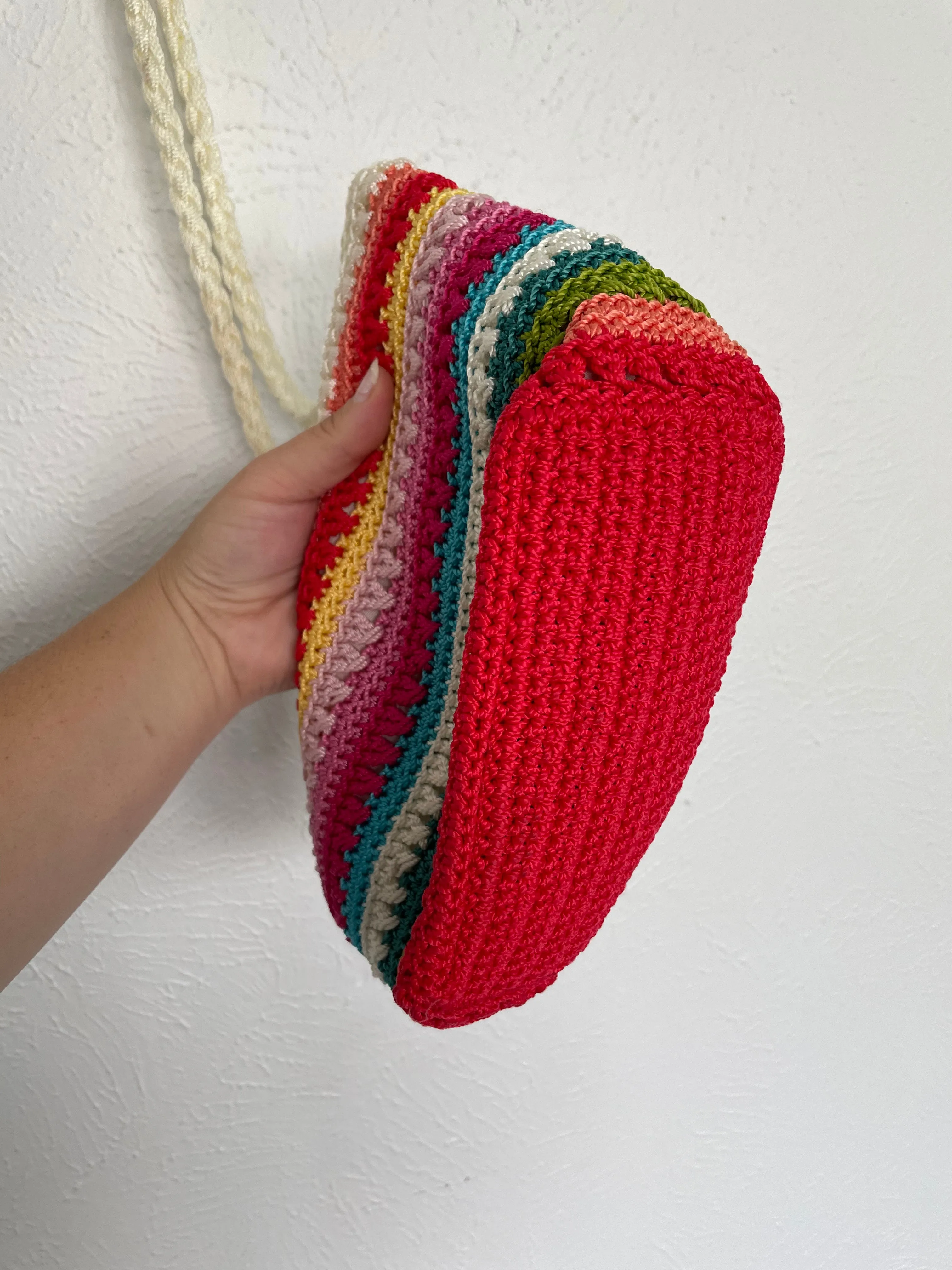 Croft & Barrow Crochet Rainbow Purse