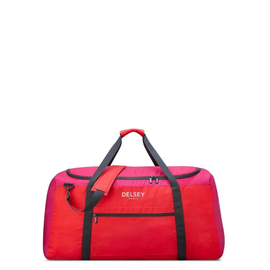 Delsey Nomade 79cm Foldable Duffle Bag Red/Pink