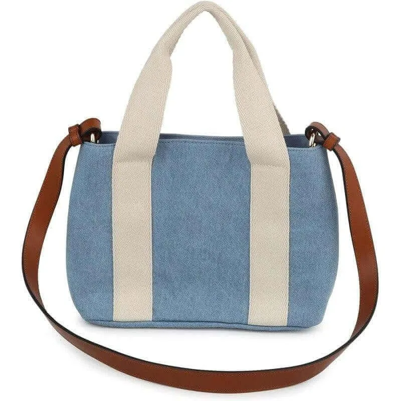 Girls Denim Logo Shoulder Bag