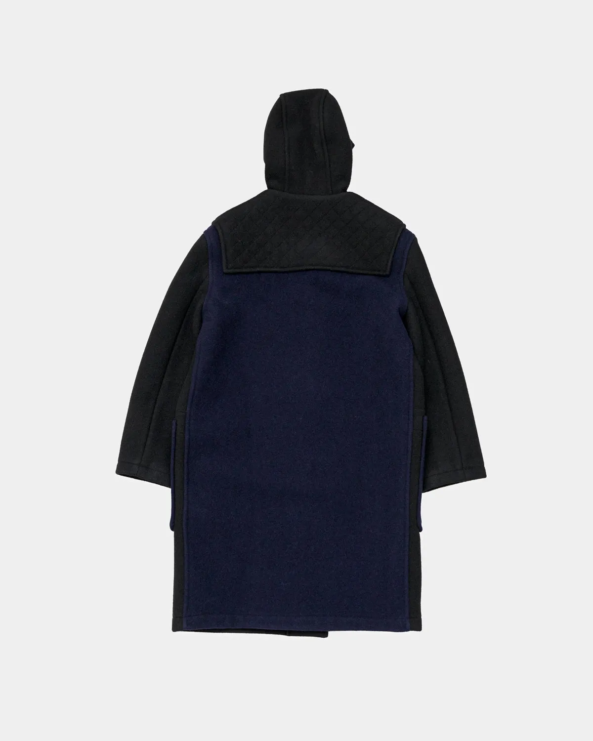 Gloverall x 3Sixteen - Quilted Contrast Monty Coat - Black