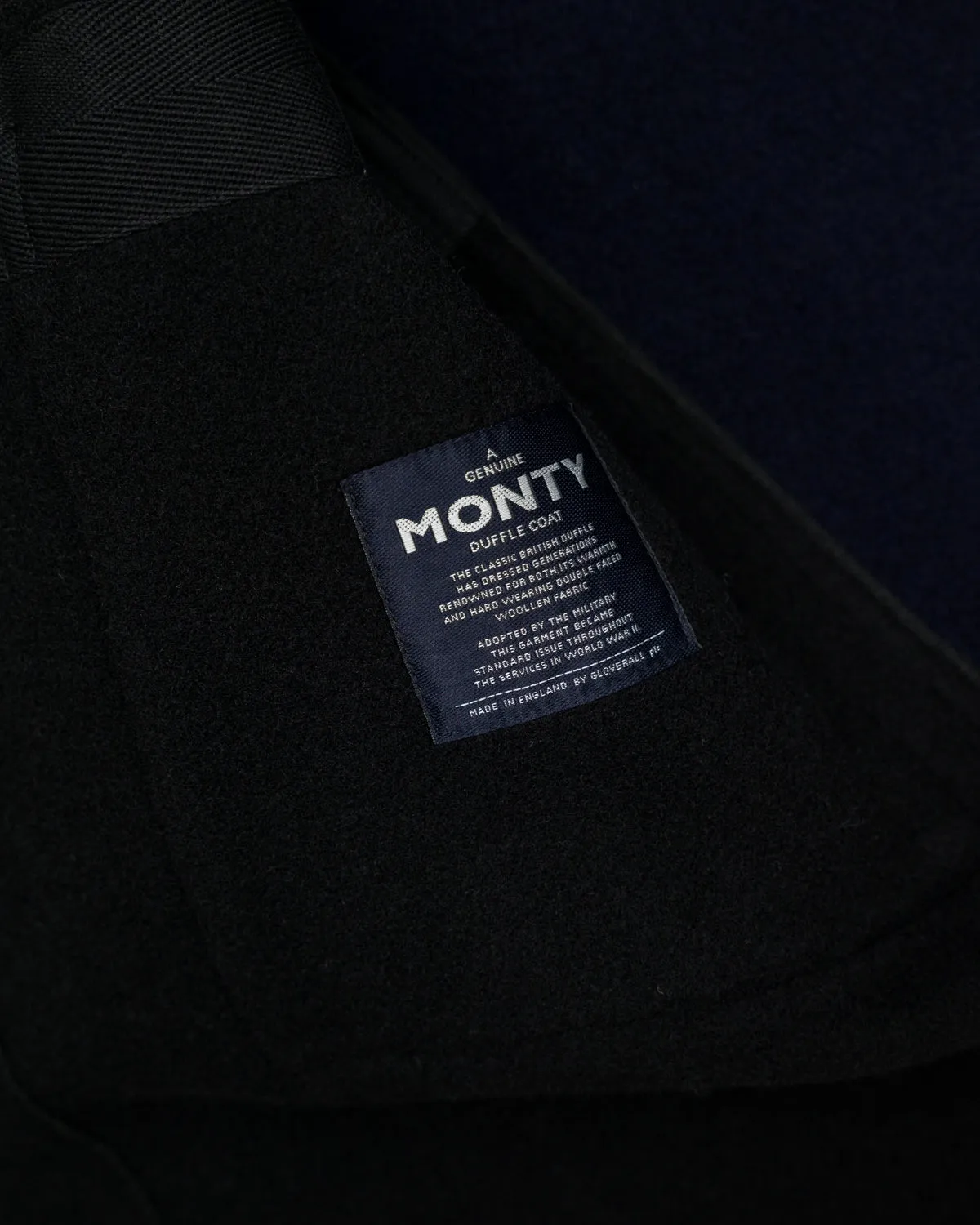 Gloverall x 3Sixteen - Quilted Contrast Monty Coat - Black