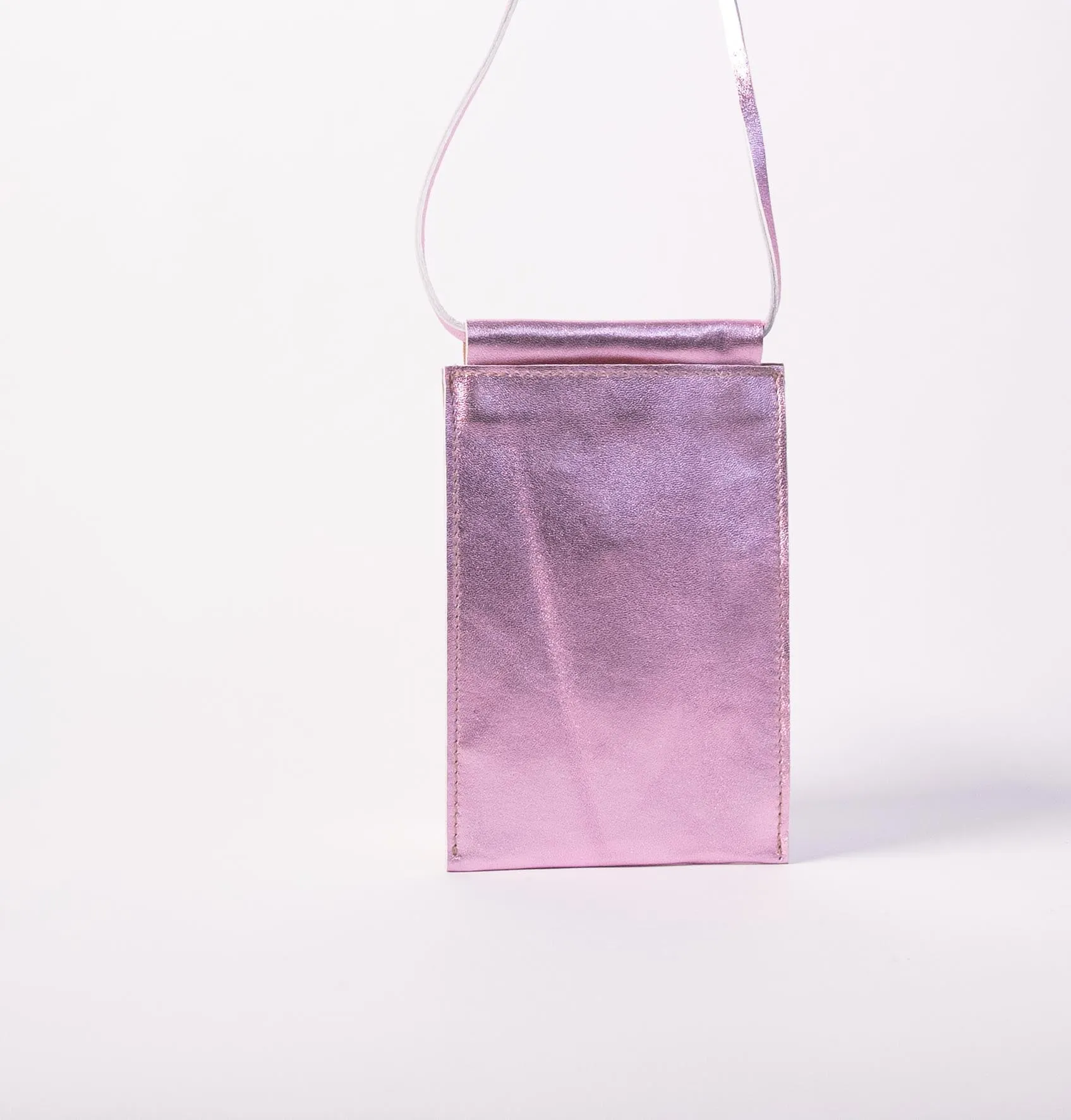 Harpers emporium Phone Pouch in Metallic Pink