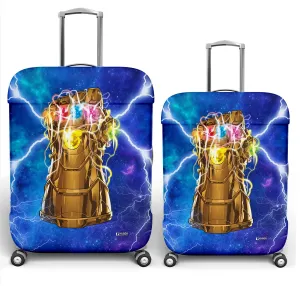 Heart Home Marvel The Infinity Gauntlet Luggage Cover | Polyester Travel Suitcase Cover | Washable | Stretchable Suitcase Cover | 22-26 Inch-Medium | 26-30 Inch-Large | Pack of 2 | Sky Blue