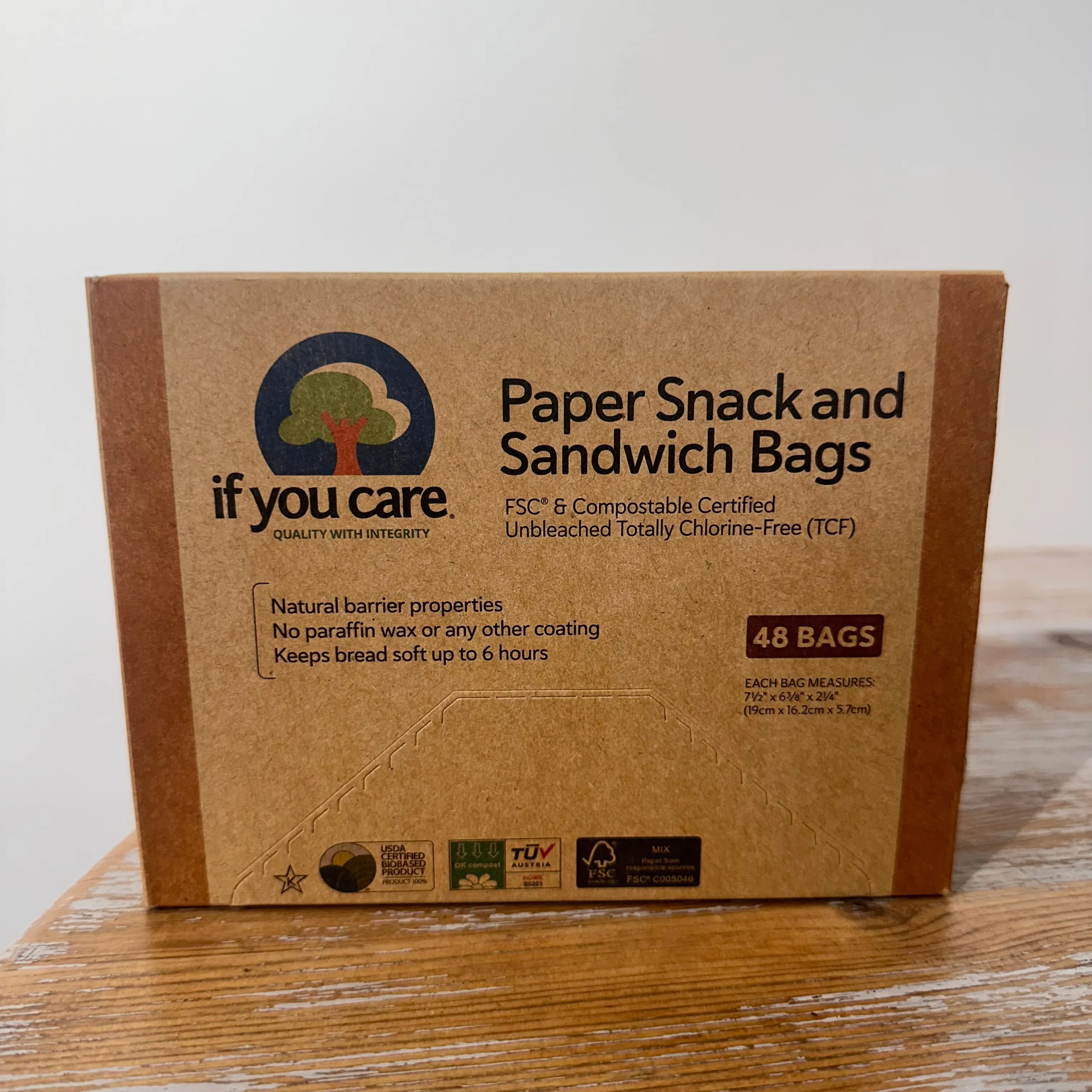 If You care Paper Snack and Sandwich Bags - 48