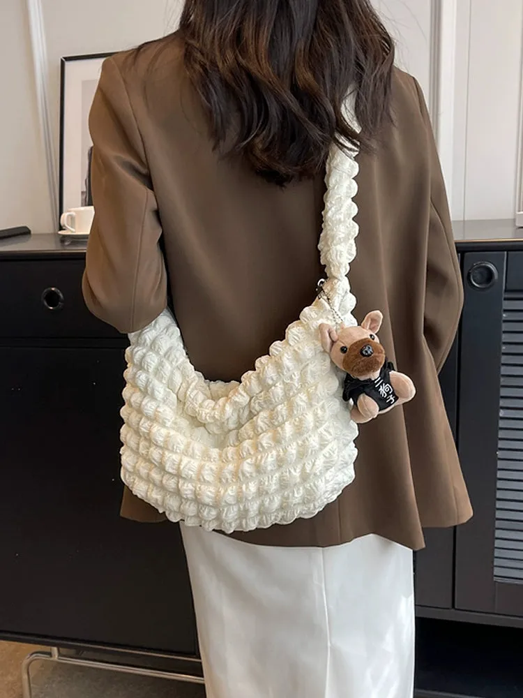 Korean Style Best Selling Cloud Pleated Casual Spring and Summer Tote Bag