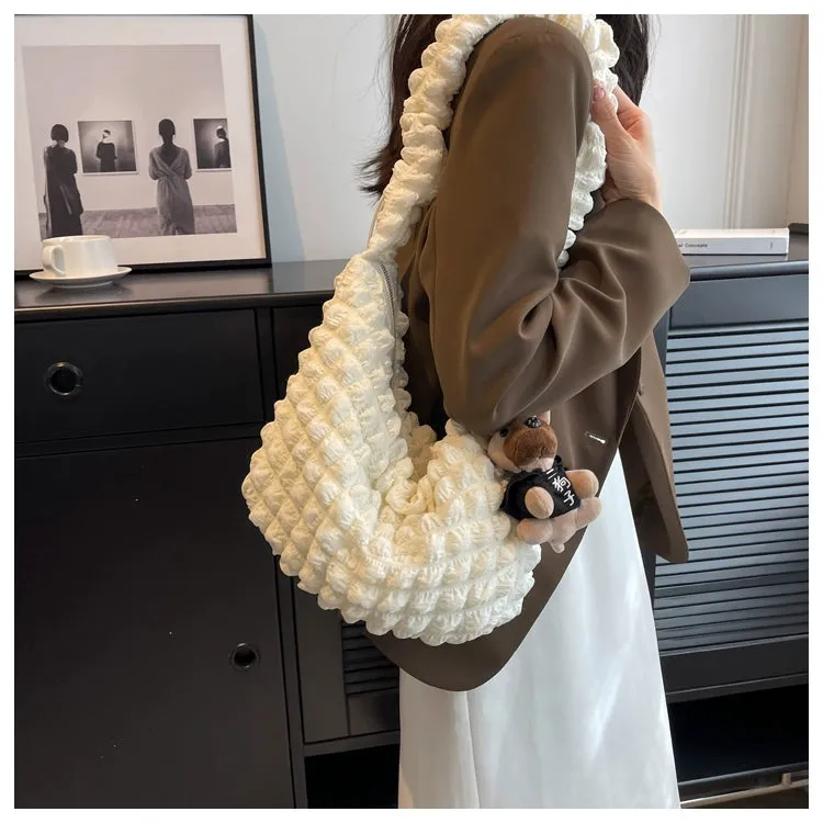 Korean Style Best Selling Cloud Pleated Casual Spring and Summer Tote Bag