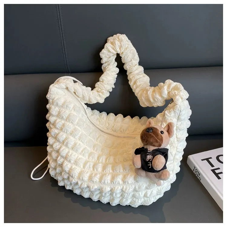 Korean Style Best Selling Cloud Pleated Casual Spring and Summer Tote Bag