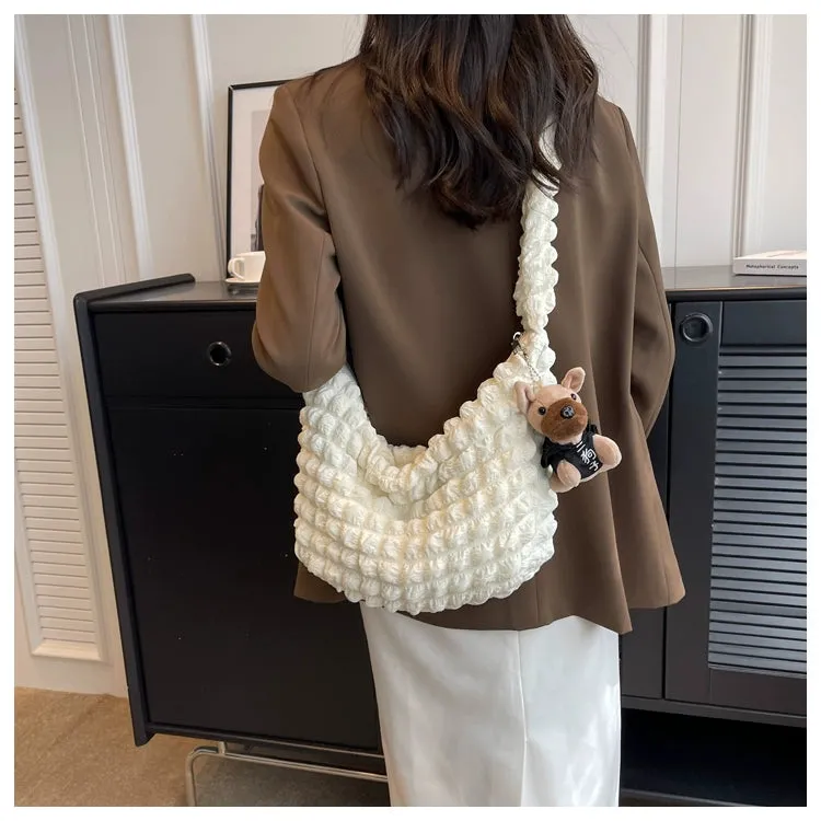 Korean Style Best Selling Cloud Pleated Casual Spring and Summer Tote Bag