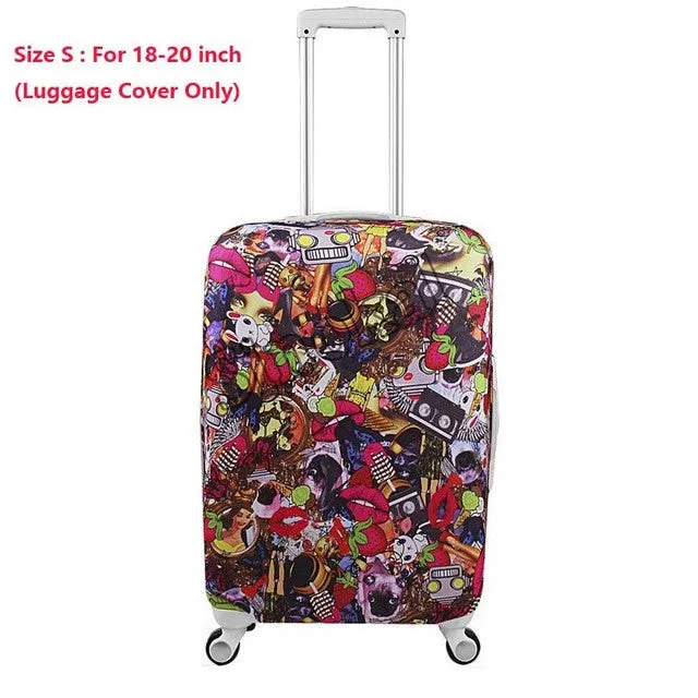 Luggage Cover Protector Suitcase Cover Protector for 18 20 22 24 26 28 30 32 inch Trunk Case Trolley Case (Cover Only)