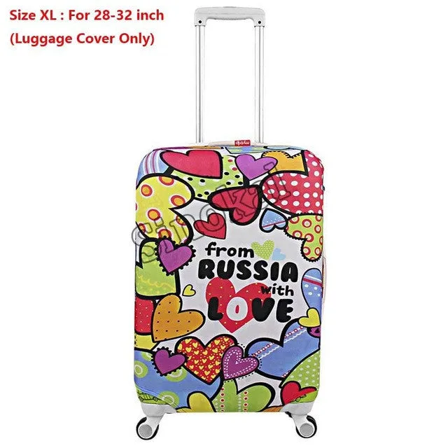 Luggage Cover Protector Suitcase Cover Protector for 18 20 22 24 26 28 30 32 inch Trunk Case Trolley Case (Cover Only)