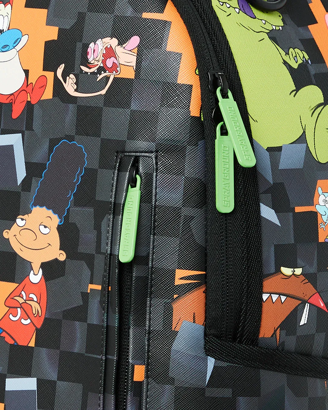 Nicktoons Bust Through Checkers Backpack