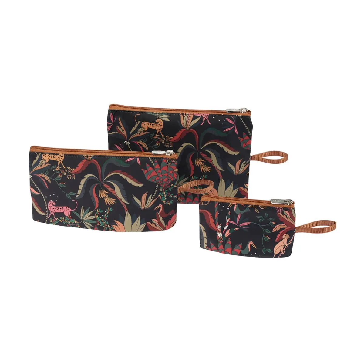 OiOi Packing Pouch Trio - Jungle Black