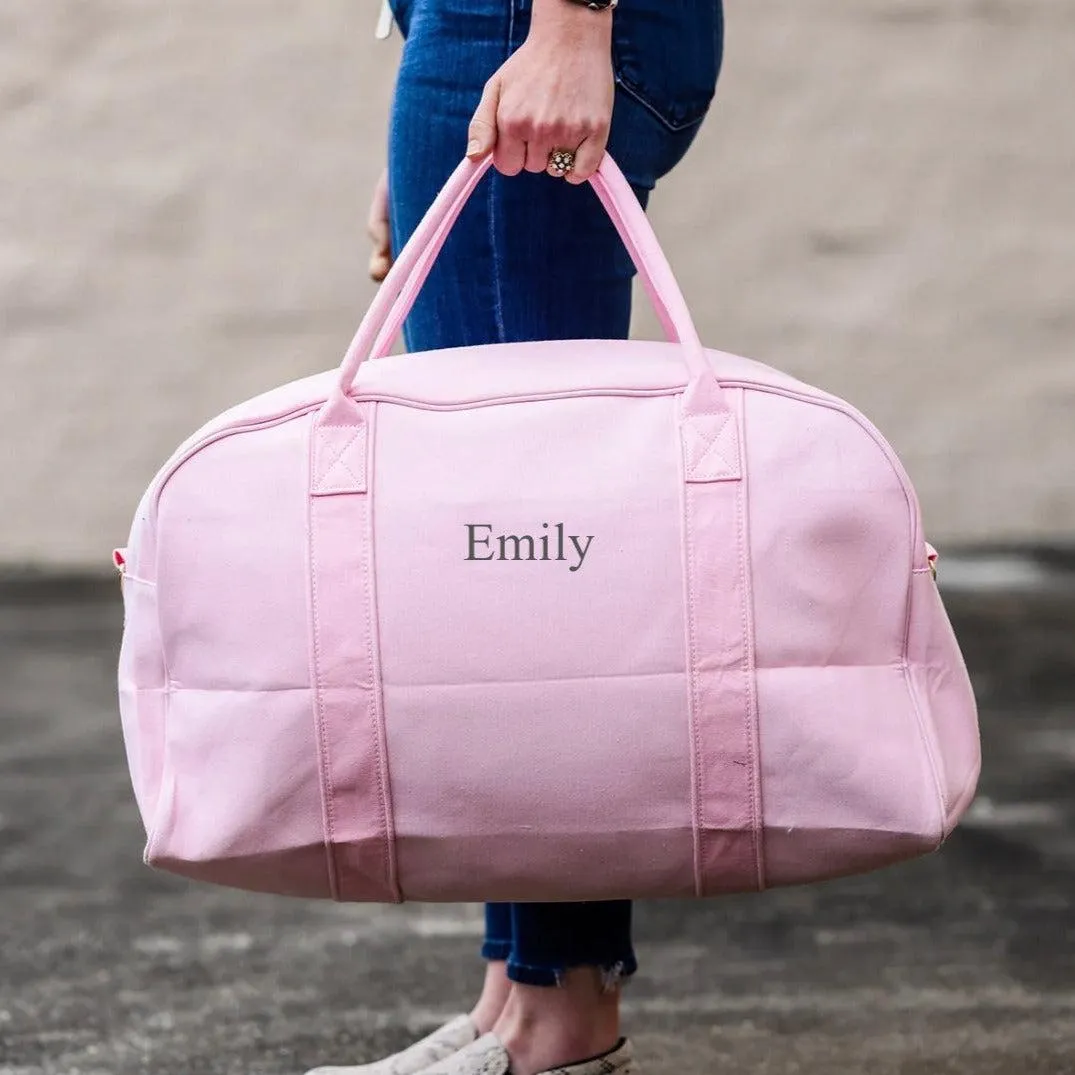 Personalized Canvas Duffel Bag