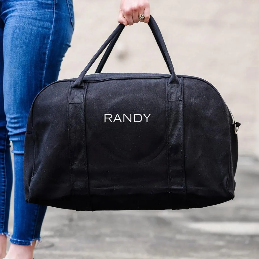 Personalized Canvas Duffel Bag