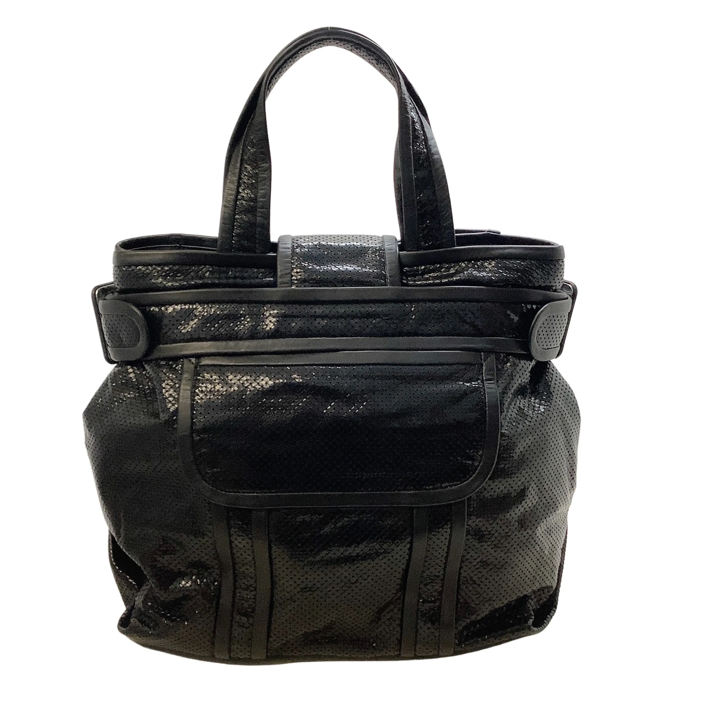 Pierre Hardy Black Perforated Leather Tote