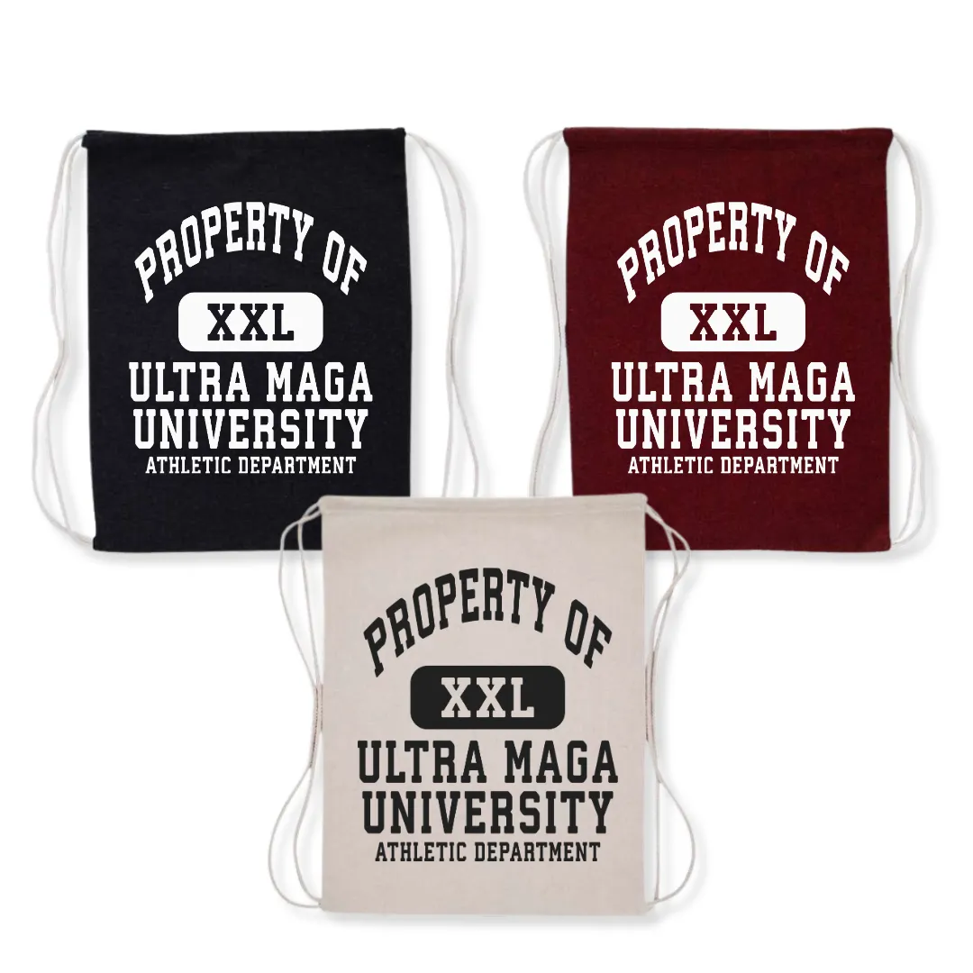 Property of Ultra MAGA University Drawstring Bag (3 Colors)