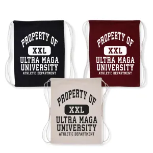 Property of Ultra MAGA University Drawstring Bag (3 Colors)