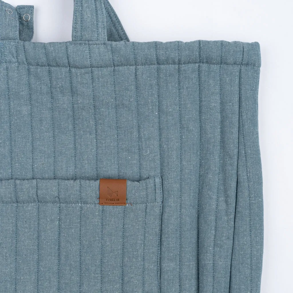 Quilted Tote Bag - Chambray Blue Spruce