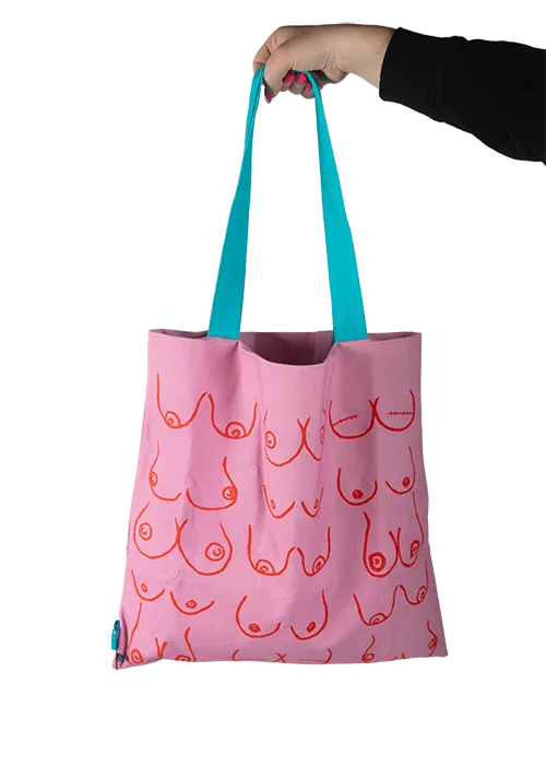 "Litty Titty" Two-Sided Cotton Canvas Tote