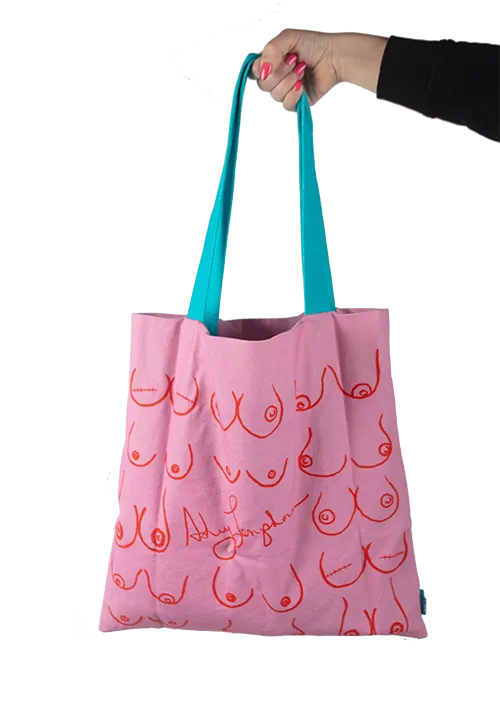 "Litty Titty" Two-Sided Cotton Canvas Tote