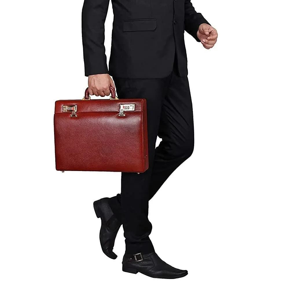 Rich Brown Office Suitcase