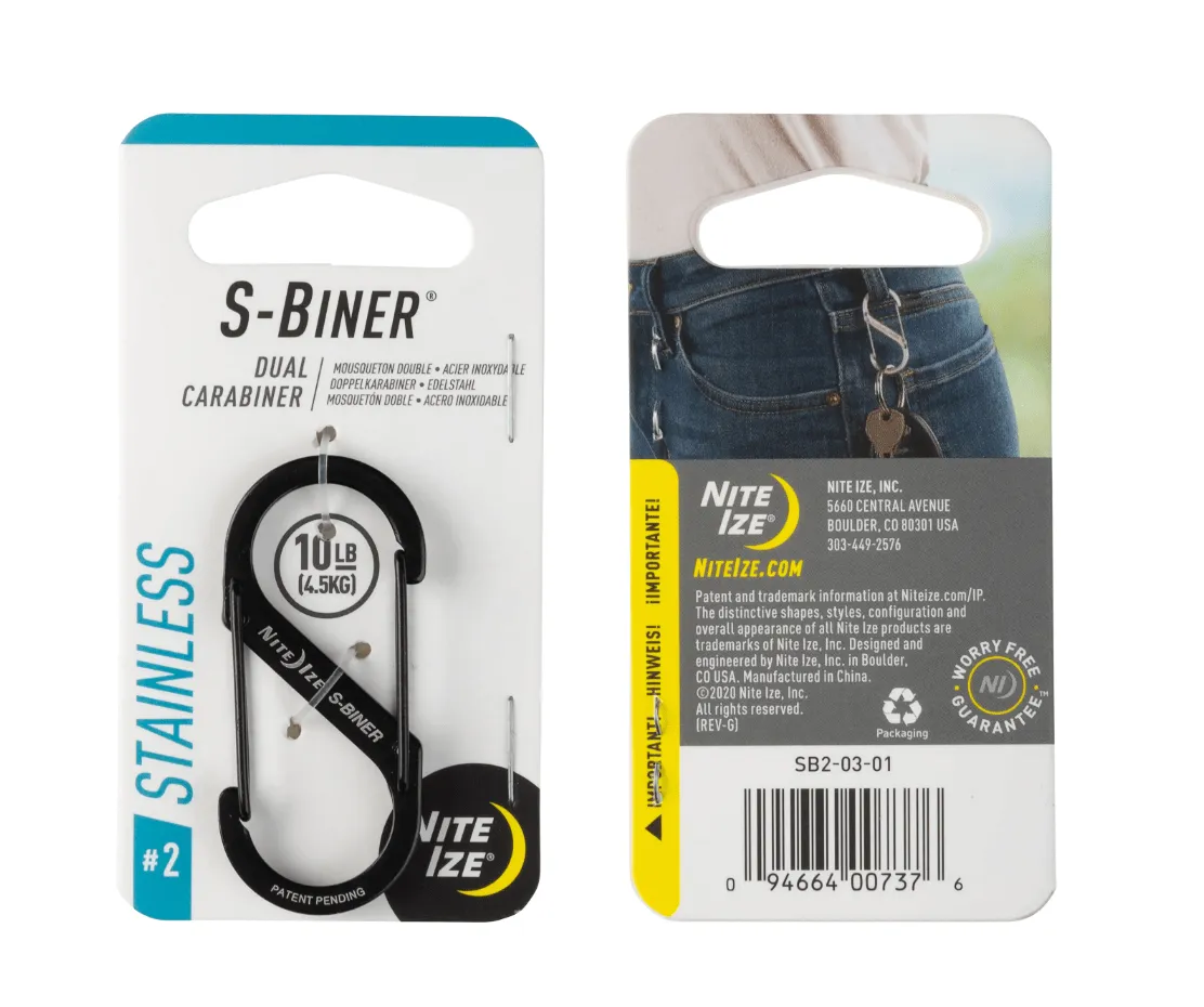 S-BINER® STAINLESS STEEL DUAL CARABINER