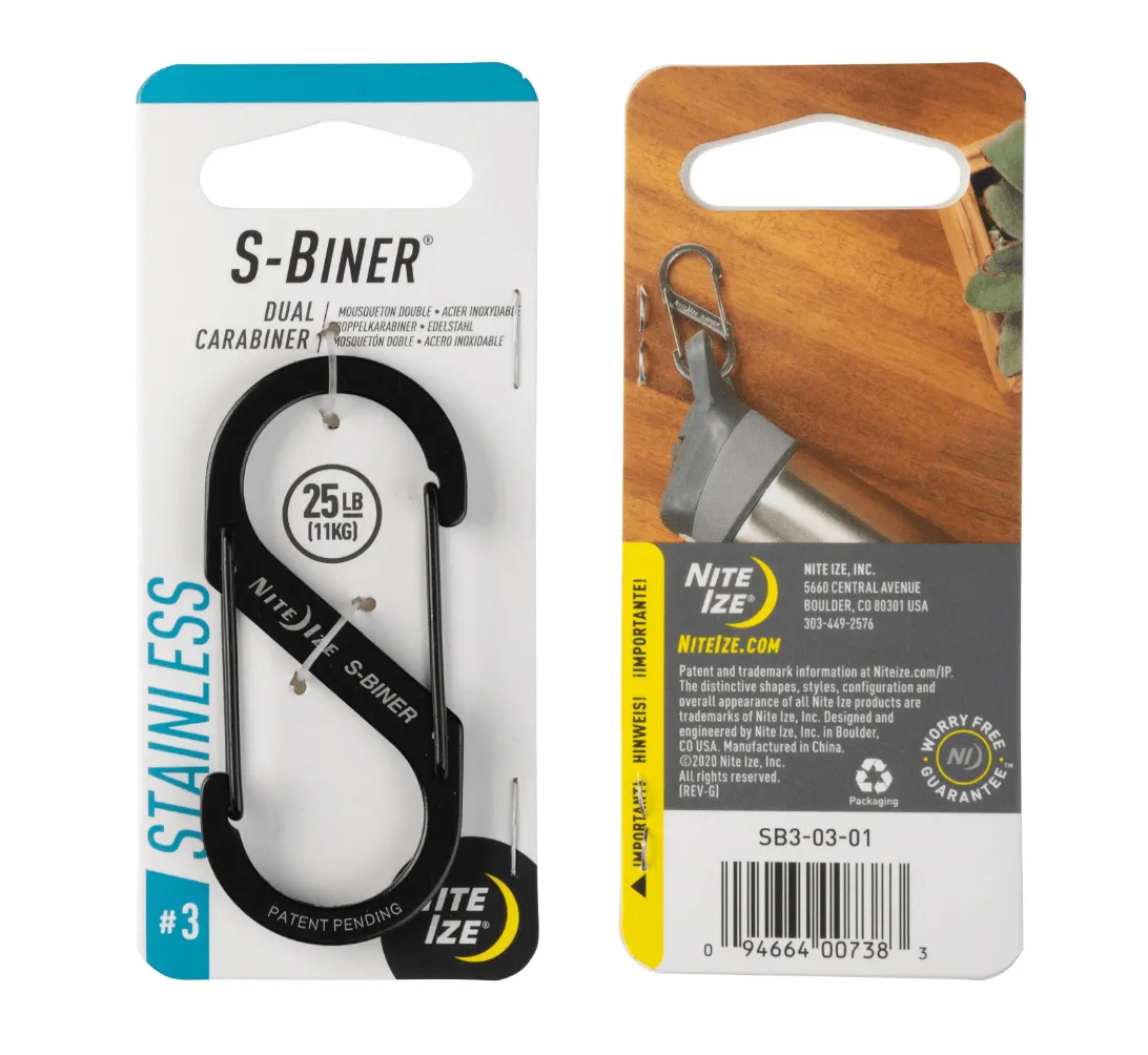 S-BINER® STAINLESS STEEL DUAL CARABINER