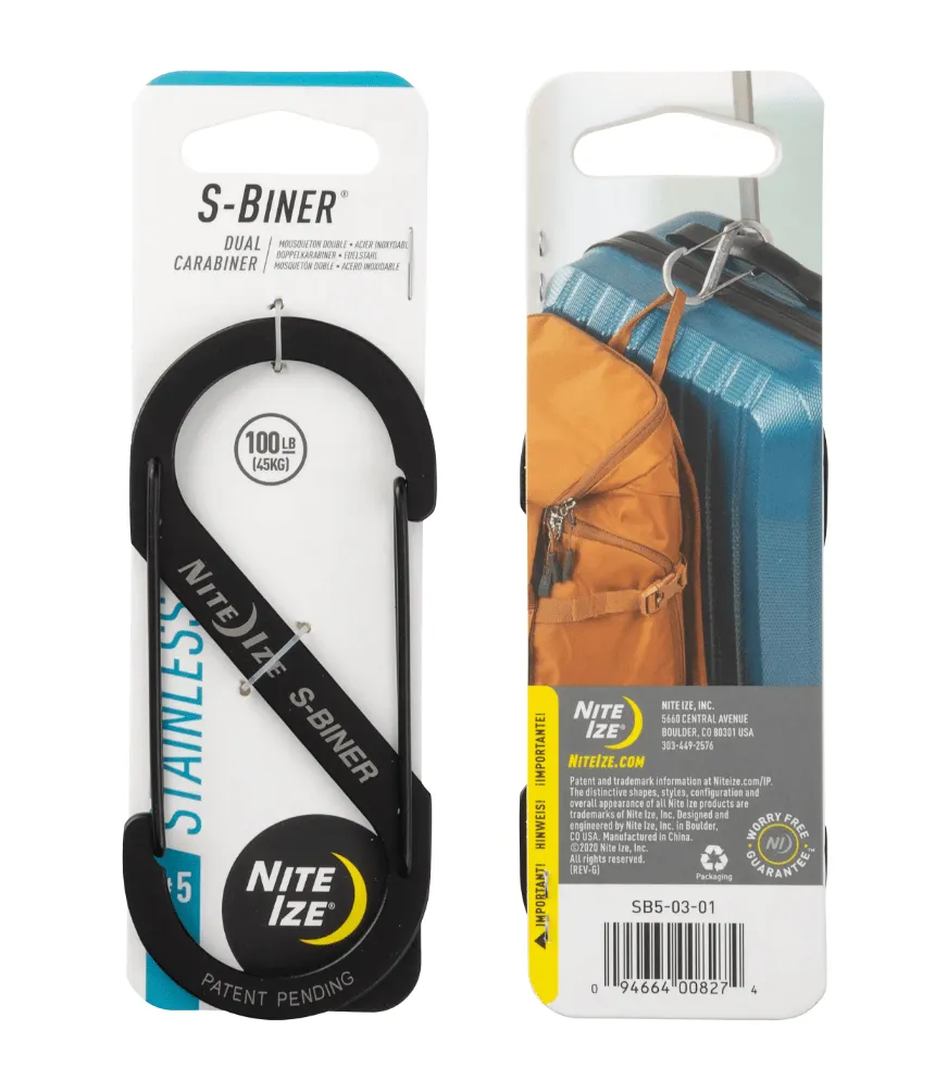 S-BINER® STAINLESS STEEL DUAL CARABINER