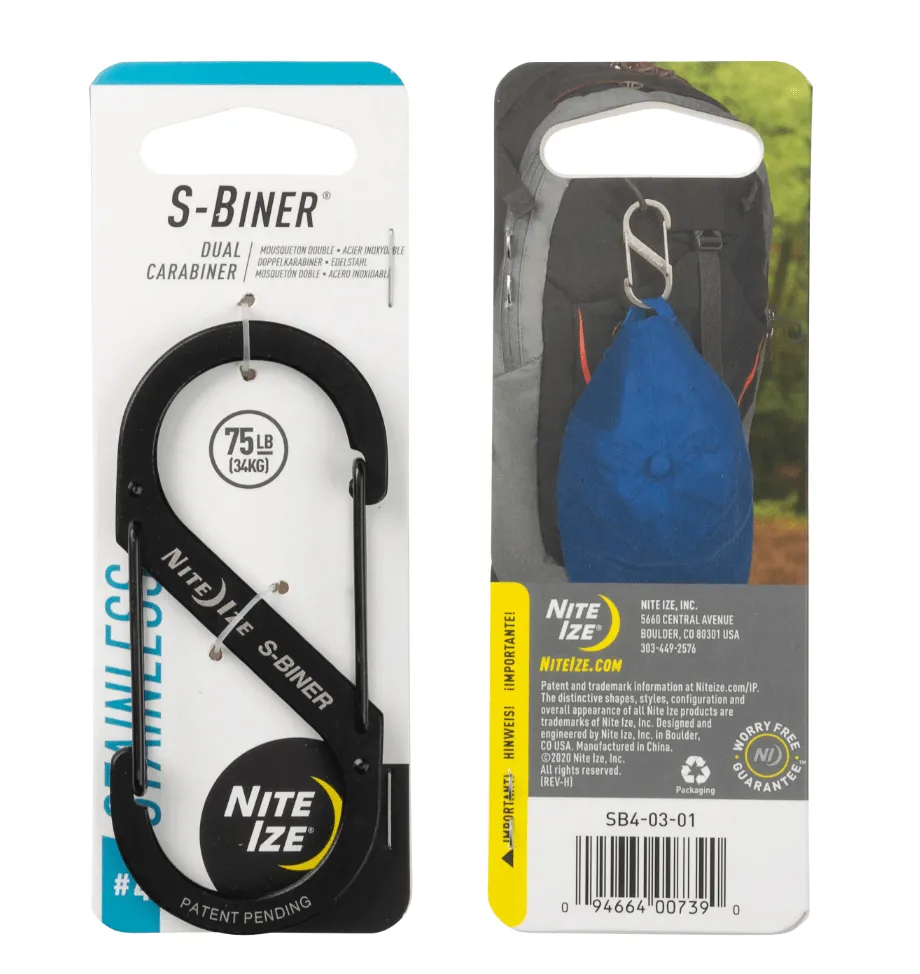 S-BINER® STAINLESS STEEL DUAL CARABINER