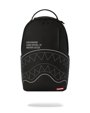 Shark Central Black Outline Dlxsv Backpack