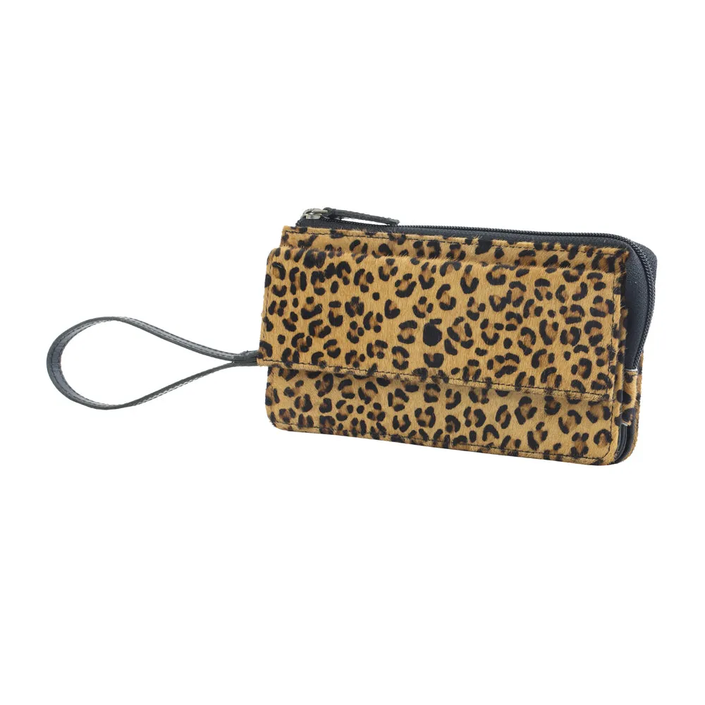 UPTOWN GIRL LEATHER & HAIRON WALLET