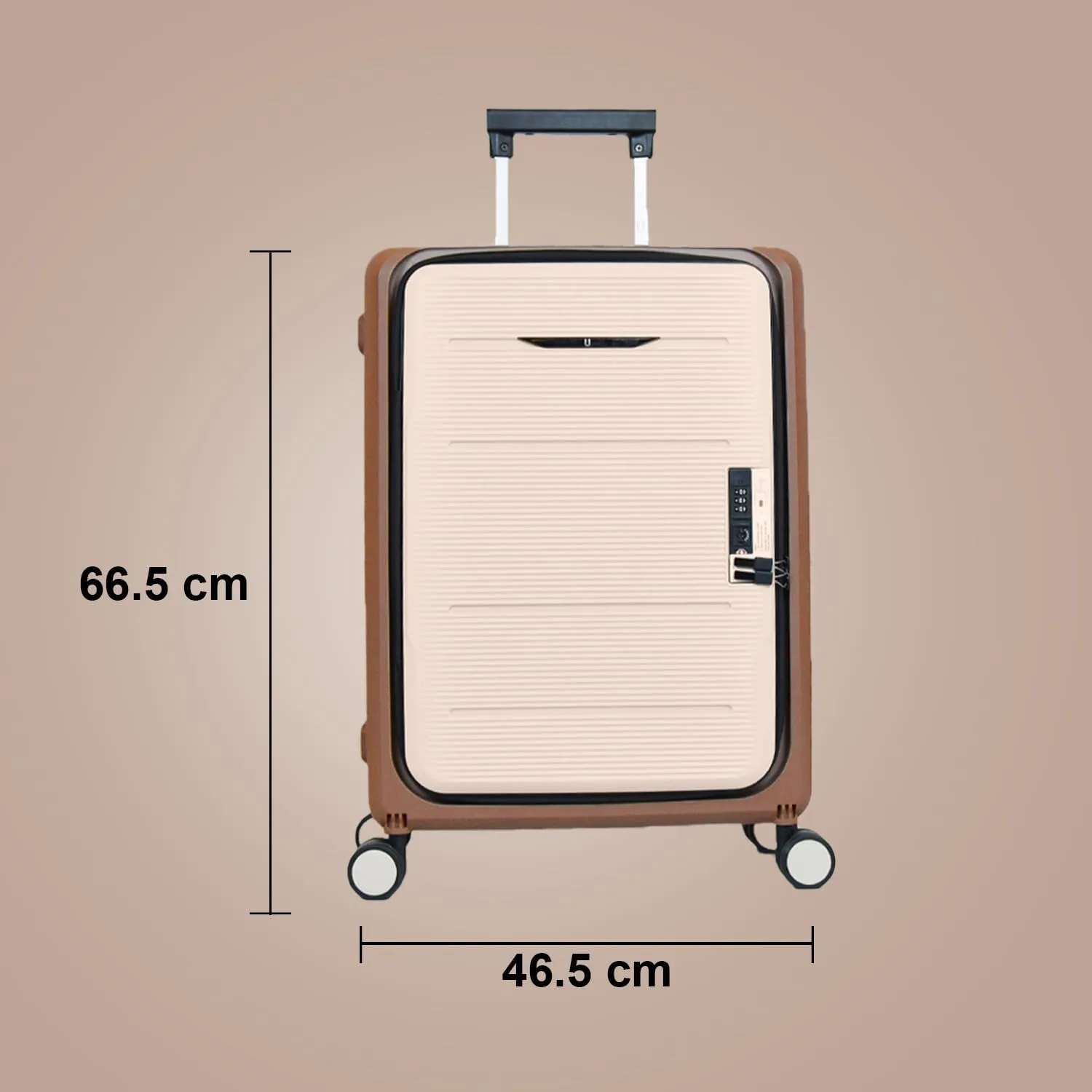 Urbane Home Luggage Bag | Trolley Bags for Travel | Collapsible Luggage Bag | Travelling Bag | Trolley Bags for Suitcase | Lightweight Luggage Bag | 24 Inch | Coffee