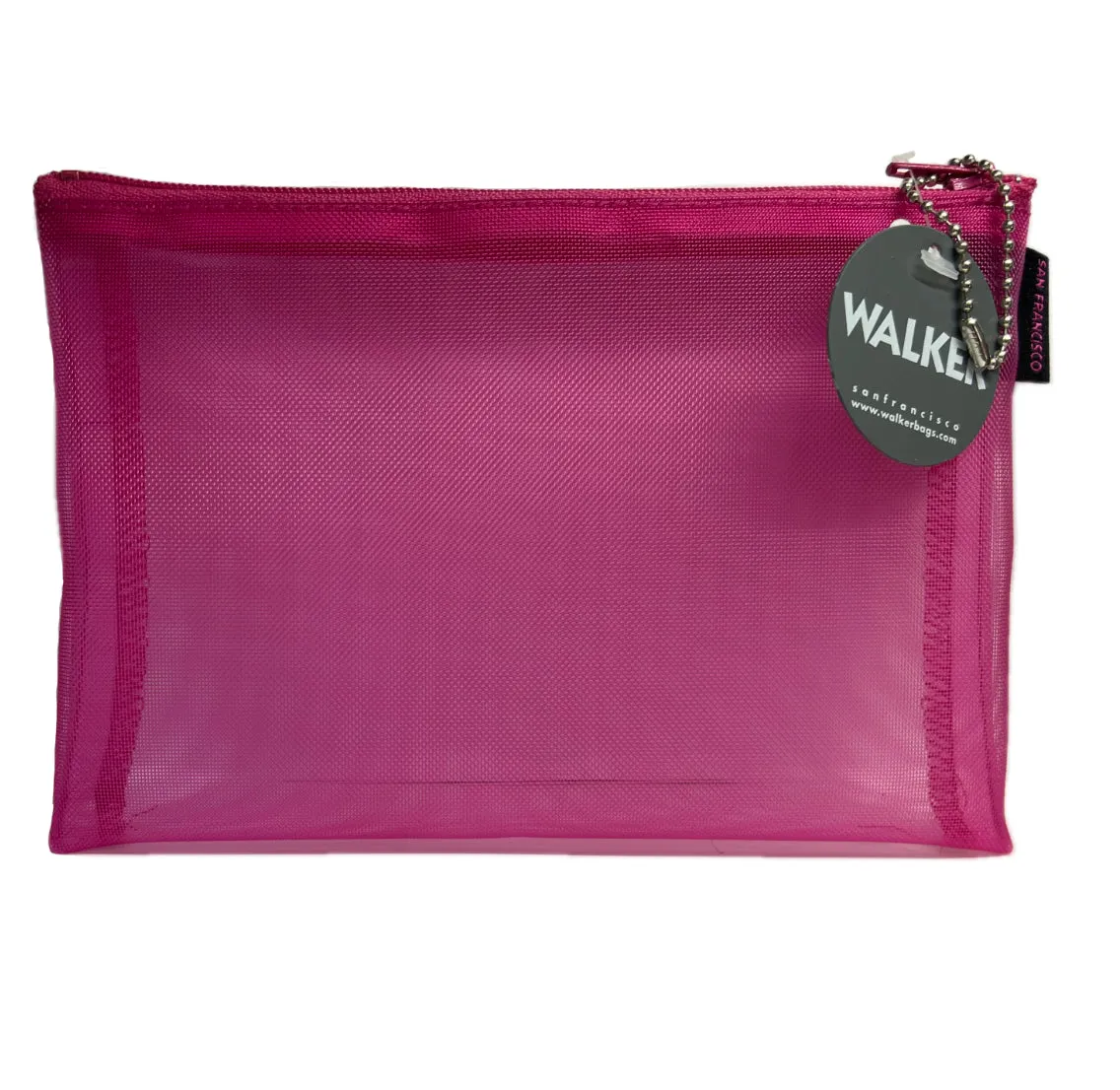 Walker Bags Color Mesh Zip Case  – Fuchsia – 5x7in