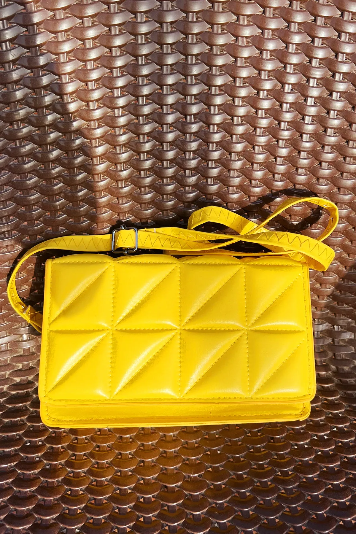 Yellow Sling Leather Bag - A23 - WHB0057