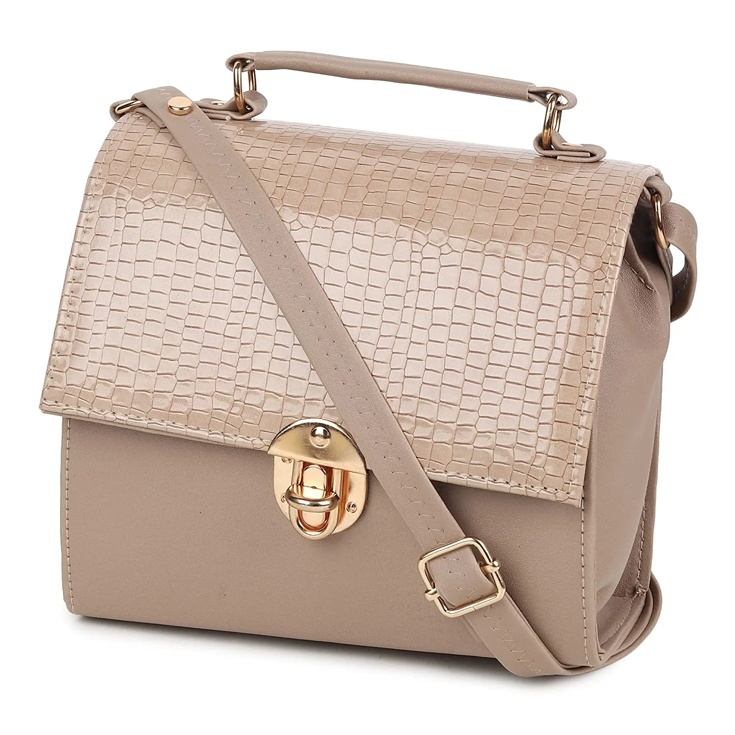 zubstore Classic Beige Colour Fashionable Sling Bags